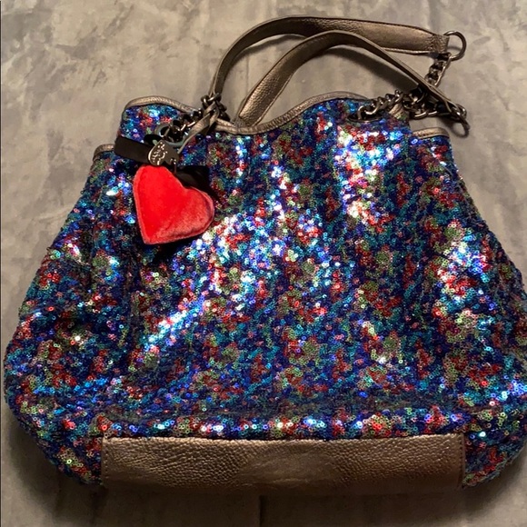 sequin hobo bag